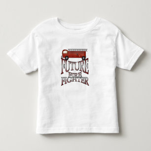 Brandweermotor Toekomstige brandweeruitrusting Kinder Shirts