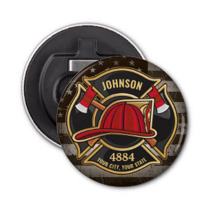 Brandweernaam Brandweerdienst Verenigde Staten Vla Button Flesopener