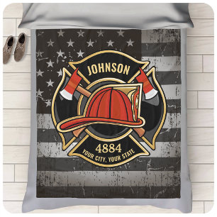 Brandweernaam Brandweerdienst Verenigde Staten Vla Fleece Deken