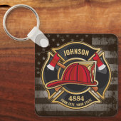 Brandweernaam Brandweerdienst Verenigde Staten Vla Sleutelhanger (Voorkant)