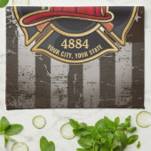 Brandweernaam Brandweerdienst Verenigde Staten Vla Theedoek (Gevouwen)