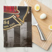 Brandweernaam Brandweerdienst Verenigde Staten Vla Theedoek (Quarter Fold)