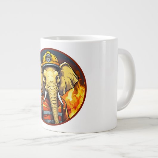 brandweerolifant grote koffiekop (Voorkant rechts)