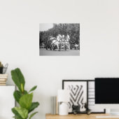Brandweerpaarden, 1925. Oude foto Poster (Thuiskantoor)