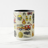 Brandweerpatroon, brandweerwagen, reddingsmateriaa mok (Midden)