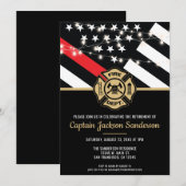 Brandweerpensioen Rood Vlag Brandweer Kaart (Voorkant / Achterkant)