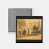 Brandweerpersoneel in actie - magneet (Voorkant / Achterkant)