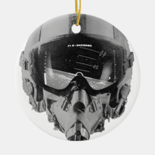 Brandweerpiloot Helmet en hoogtemeter Keramisch Ornament