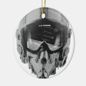 Brandweerpiloot Helmet en hoogtemeter Keramisch Ornament (Links)