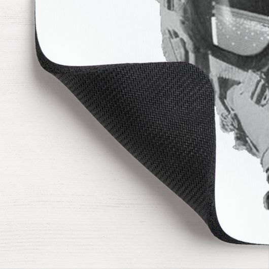 Brandweerpiloot Helmet en hoogtemeter Muismat (Hoek)