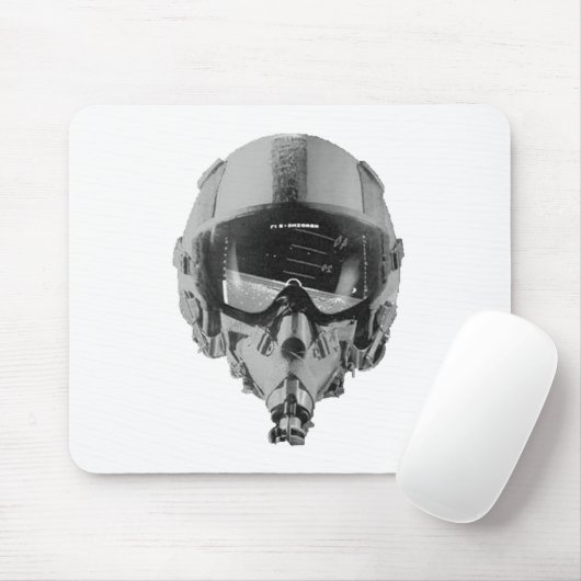 Brandweerpiloot Helmet en hoogtemeter Muismat (Met muis)