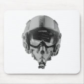 Brandweerpiloot Helmet en hoogtemeter Muismat (Voorkant)