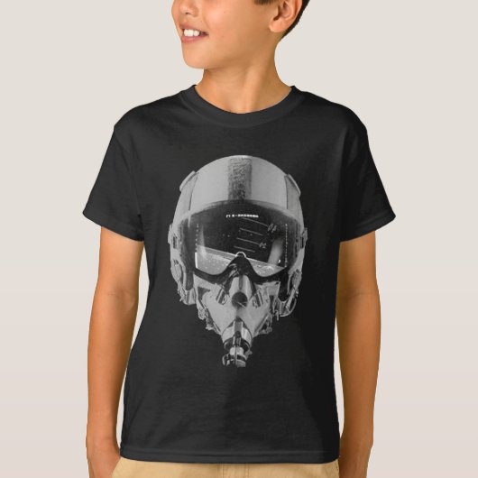 Brandweerpiloot Helmet en hoogtemeter T-shirt (Voorkant)