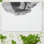 Brandweerpiloot Helmet en hoogtemeter Theedoek (Gevouwen)