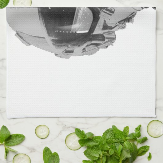 Brandweerpiloot Helmet en hoogtemeter Theedoek (Gevouwen)