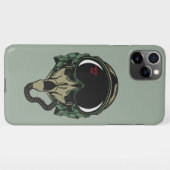 Brandweerpiloot van de helikopter: zuurstofmasker iPhone hoesje (Achterkant horizontaal)