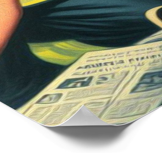 Brandweerpin-up Poster (Hoek)