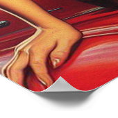 Brandweerpin-up Poster (Hoek)
