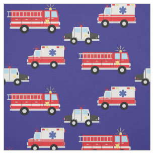 Brandweerpolitie Ambulance Cute Kinder Emergency Stof