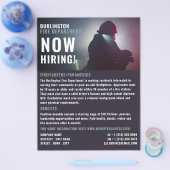 Brandweerportret, brandweerwerende werving flyer (Enkel)