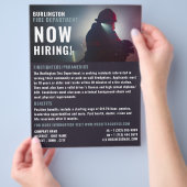 Brandweerportret, brandweerwerende werving flyer (Hand)