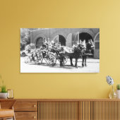 Brandweerpost, brandweerlieden, brandweer canvas afdruk (Insitu (Woonkamer))