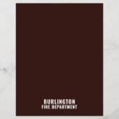 Brandweerscène, brandweerwerende werving flyer (Achterkant)