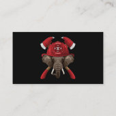 Brandweerschip Elephant Fireman Boys Kinder brandb Visitekaartje (Achterkant)