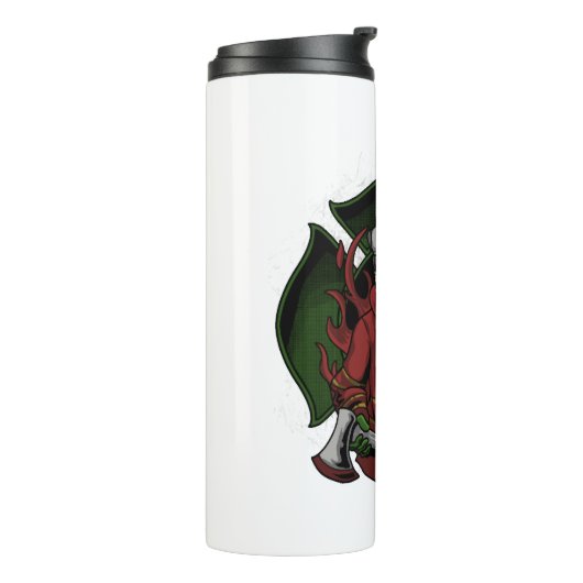 Brandweerschip Halloween Costume Thermosbeker (Gedraaid links)