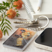 Brandweersleutelhanger Origineel Kunstcadeau Sleutelhanger (Voorkant Rechts)