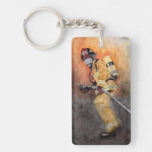 Brandweersleutelhanger Origineel Kunstcadeau Sleutelhanger