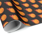 Brandweersport in Basketball Cadeaupapier (Rol Hoek)