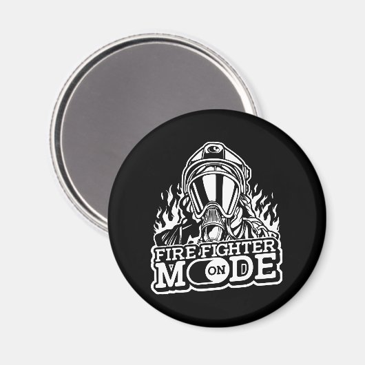 Brandweerstand aan - Brandafdeling Thin Red Lin Magneet (Voorkant / Achterkant)