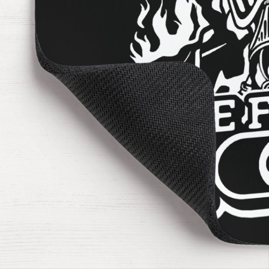 Brandweerstand aan - Brandafdeling Thin Red Lin Muismat (Hoek)