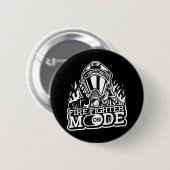 Brandweerstand aan - Brandafdeling Thin Red Lin Ronde Button 5,7 Cm (Voorkant /achterkant)