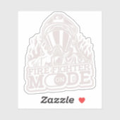 Brandweerstand aan - Brandafdeling Thin Red Lin Sticker (Vel)