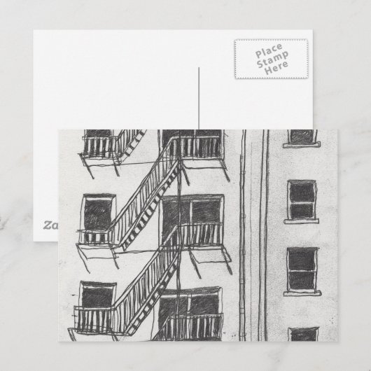 Brandweerstand Briefkaart (Voorkant / Achterkant)