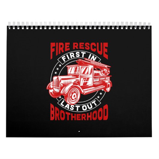Brandweerstand eerst laatste broederschap brandwee kalender (Hoes)