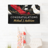 Brandweerstand — Thin Red Line Spandoek (Insitu)