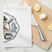 Brandweerstation Beer Theedoek (Quarter Fold)