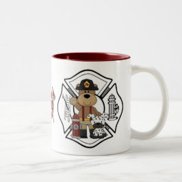 Brandweerstation Beer Tweekleurige Koffiemok