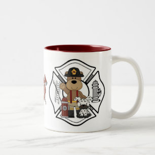 Brandweerstation Beer Tweekleurige Koffiemok