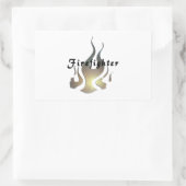 Brandweersticker Rechthoekige Sticker (Tas)