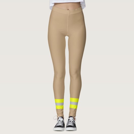Brandweerstijl Leggings (Voorkant)