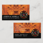 Brandweersymbool | Flames Business Visitekaartje (Voorkant / Achterkant)