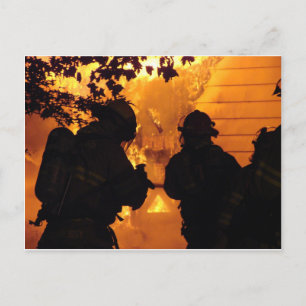 Brandweerteam Briefkaart