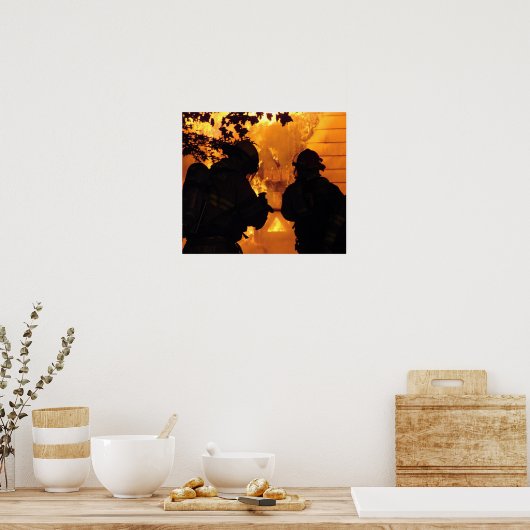 Brandweerteam Poster (Keuken)