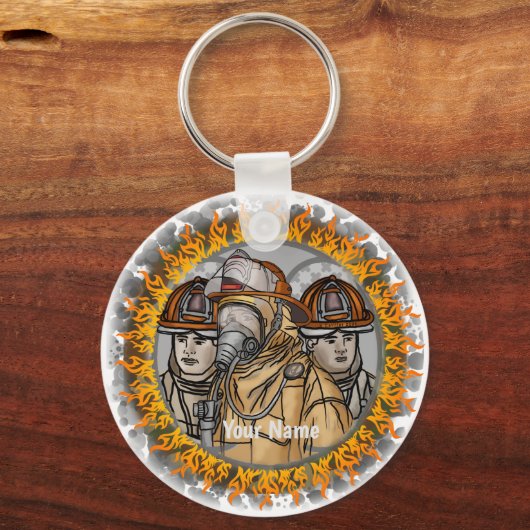 Brandweerteam sleutelhangers (Voorkant)
