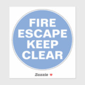 Brandweerteken - Blauw en wittekenteken Sticker (Vel)