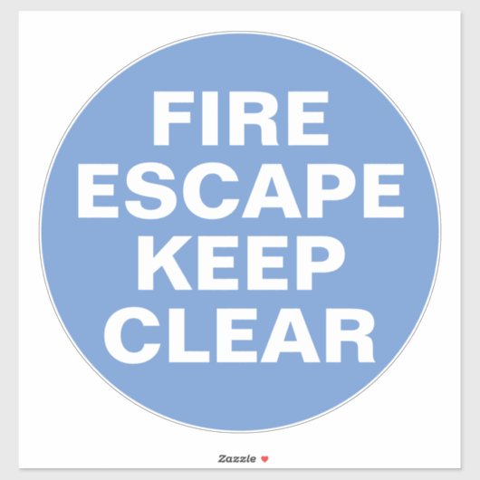 Brandweerteken - Blauw en wittekenteken Sticker (Vel)